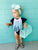 Black Flutter Sleeve Leotard