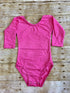 Hot Pink Long Sleeve Leotard