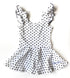 Dottie Flutter Sleeve Skirted Leotard - Scoop Back