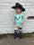 Mint Long Sleeve Lace Leotard - Size up