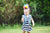 Black & White Stripe Cap Sleeve Skirted Leotard - Scoop Back