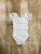 White Short Sleeve Lace Leotard (size up)