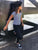 Black & White Stripe Cap Sleeve Leotard