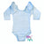 Baby Blue Long Sleeve with Triple Ruffle Leotard