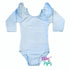 Baby Blue Long Sleeve with Triple Ruffle Leotard