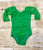Green Long Sleeve Lace Long Sleeve Leotard - size up
