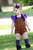 Purple Flutter Sleeve Leotard