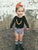 Black Long Sleeve Lace Leotard (size up)