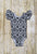 Damask Flutter Sleeve Leotard