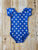 Blue with White Stars Cap Sleeve Leotard