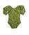Olive Lace Long Sleeve Leotard - Size up
