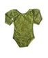 Olive Lace Long Sleeve Leotard - Size up