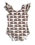 Baltic Swans Flutter Sleeve Leotard (read description) - Scoop Back