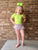 Lime Cap Sleeve Leotard