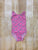 Hot Pink Flowers Tank Top Leotard