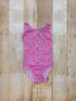 Hot Pink Flowers Tank Top Leotard