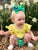 Light Yellow Flutter Sleeve Leotard