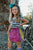 Striped Jack Cap Sleeve Leotard (read description) - Scoop Back