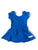 Jewel Blue Skirted Cap Sleeve Leotard - Scoop Back