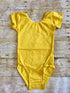 Mustard Cap Sleeve Leotard