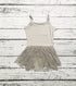 Gray Glitter Tutu Dress - SIZE UP