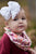 White Messy Bow