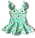 Daisy Jade Flutter Sleeve Skirted Leotard - Scoop Back