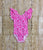 Hot Pink Damask Flutter Sleeve Leotard