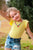 Light Yellow Flutter Sleeve Leotard