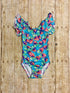 Teal Butterfly's Flutter Sleeve Leotard