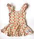 Cat Nap Pink Flutter Sleeve Skirted Leotard - Scoop Back