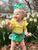 Light Yellow Flutter Sleeve Leotard
