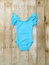 Sky Blue Flutter Sleeve Leotard