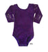 Dark Purple Lace Long Sleeve Leotard - Size up