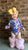 Blue Floral Long Sleeve Leotard