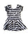 Striped Jack Cap Sleeve Skirted Leotard (read description) - Scoop Back