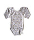 Gray Rainbow Unicorn & Hearts Long Sleeve Leotard