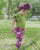 Olive Green Flutter Sleeve Leotard