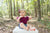 Wine Flutter Sleeve Leotard