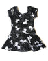 Distressed Unicorn Cap Sleeve Skirted Leotard (read description) - Scoop Back