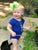 Royal Blue Cap Sleeve Leotard