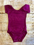 Wine Cap Sleeve Leotard