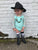 Mint Long Sleeve Lace Leotard - Size up