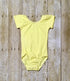 Light Yellow Cap Sleeve Leotard