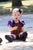 Purple Flutter Sleeve Leotard