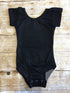 Black Cap Sleeve Leotard