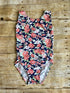 Navy Floral Tank Top Leotard