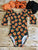 Pumpkin Long Sleeve Halloween Leotard