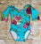 Teal Floral Long Sleeve