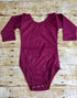 Wine Long Sleeve Leotard